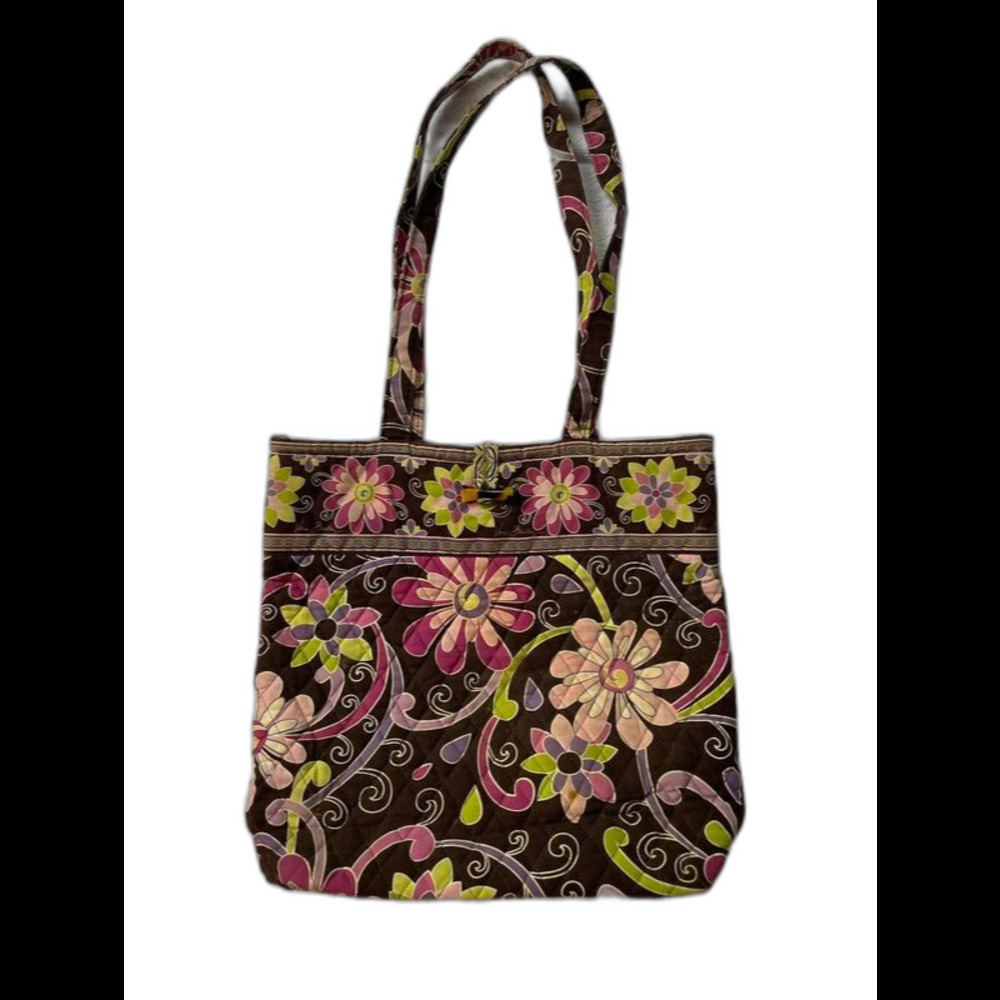Vera Bradley Tote Bag Purple Punch Pattern